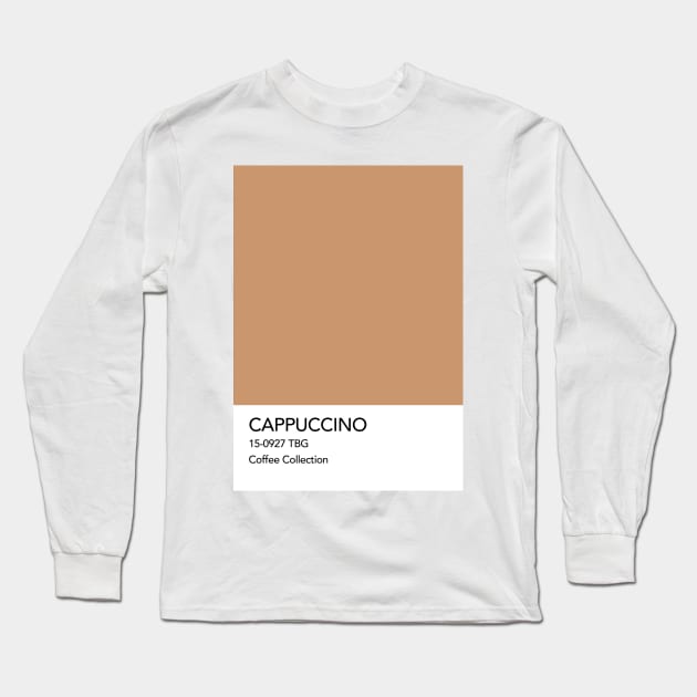 Cappuccino Pantone Colour Long Sleeve T-Shirt by calamarisky